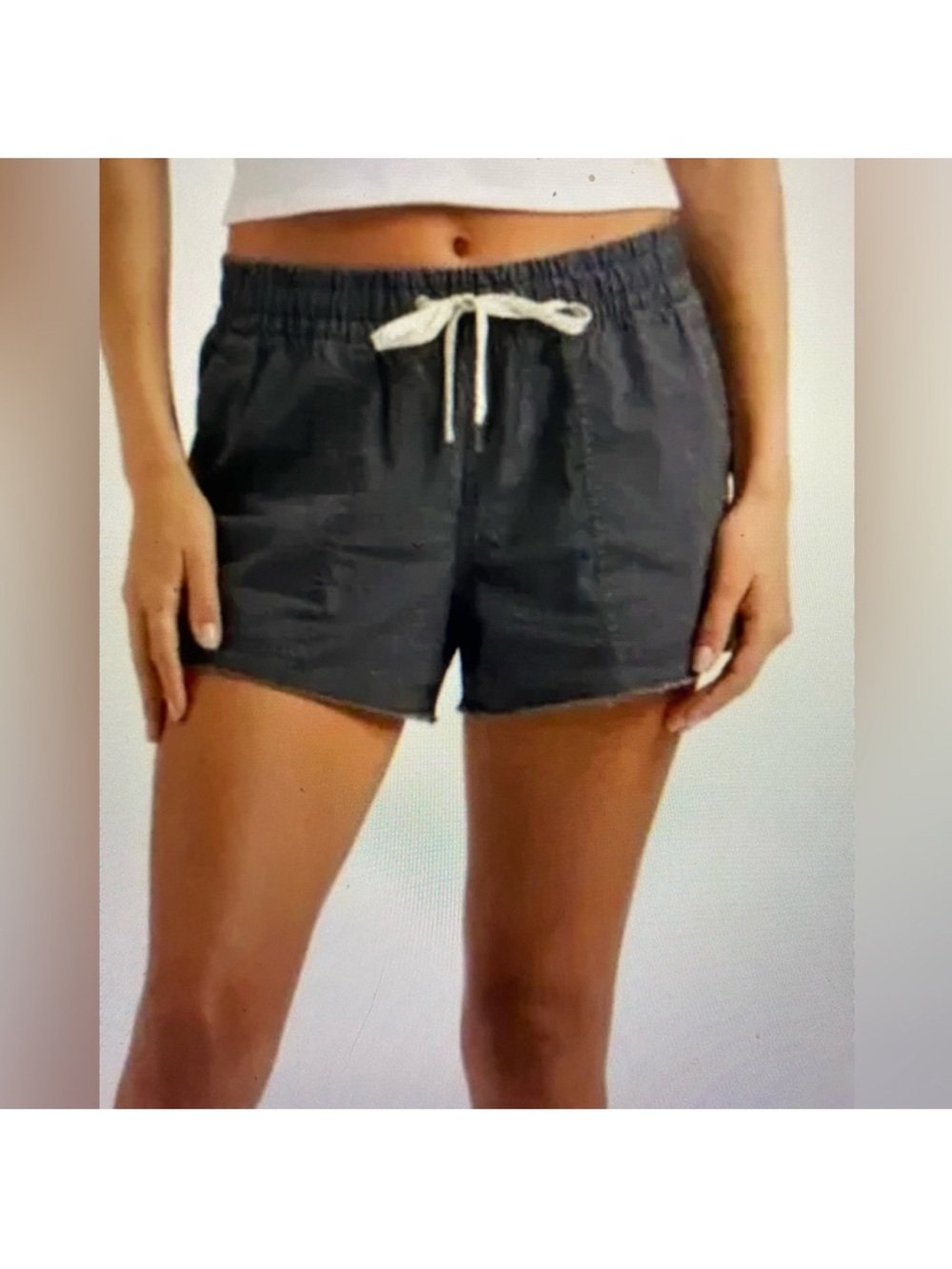 Vuori Women's Charcoal Athletic Drawstring Shorts